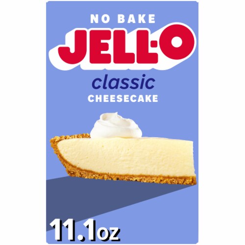 Jell-O No Bake Classic Cheesecake Dessert Kit with Filling Mix and Crust Mix, Box
