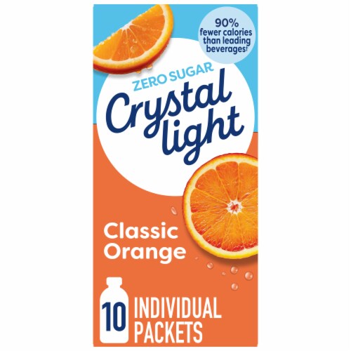 Crystal Light Classic Orange Drink Mix, On-the-Go-Packets