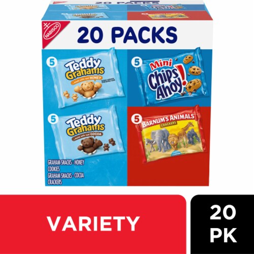 Nabisco Fun Shapes Barnum’s Animal Crackers Teddy Grahams & CHIPS AHOY! Cookies Variety Pack