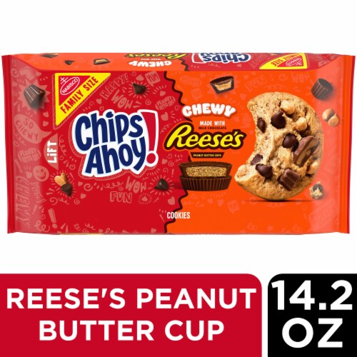 CHIPS AHOY! Chewy Reese’s Peanut Butter Cups Chocolate Chip Cookies Family Size