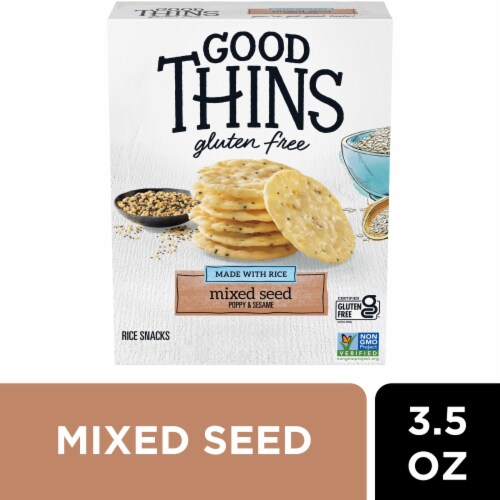 GOOD THINS Mixed Seed Rice Gluten Free Crackers