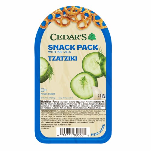 Cedar’s Tzatziki with Pretzels Snack Pack