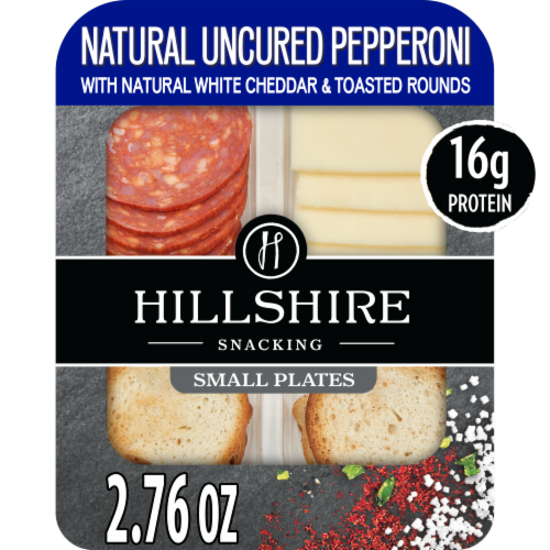 Hillshire® Snacking Small Plate All Natural* Uncured Pepperoni with Natural White Cheddar Cheese