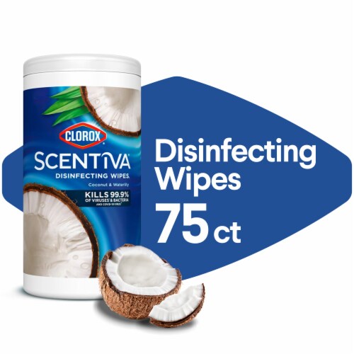 Clorox Scentiva Bleach Free Disinfecting Wipes Coconut and Waterlily