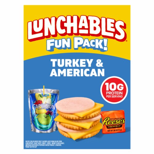 Lunchables Turkey & American Cracker Stackers with Capri Sun Drink & Reese’s Cup Kids Lunch Meal Kit