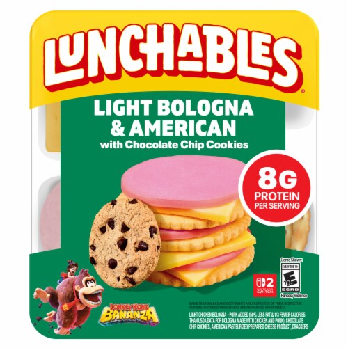 Lunchables Light Bologna & American Cheese Cracker Stackers Kids Snack Kit
