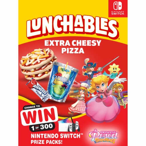 Lunchables Extra Cheese Pizza with Capri Sun Drink & Airheads Candy Kids Lunch Meal Kit
