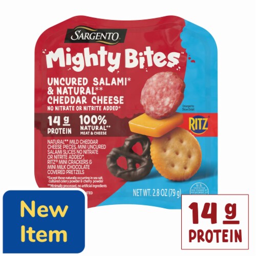 Sargento® Mighty Bites™ with Salami Mild Cheddar Cheese Mini Ritz® Crackers & Pretzels Snack Kit