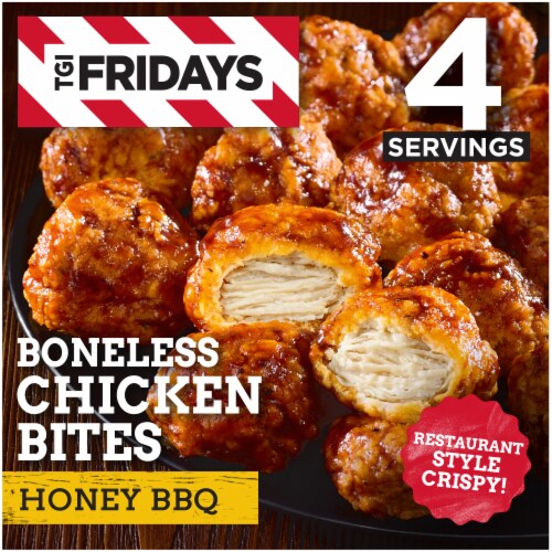 TGIF Fridays Honey BBQ Boneless Chicken Bites Frozen Snacks, Box