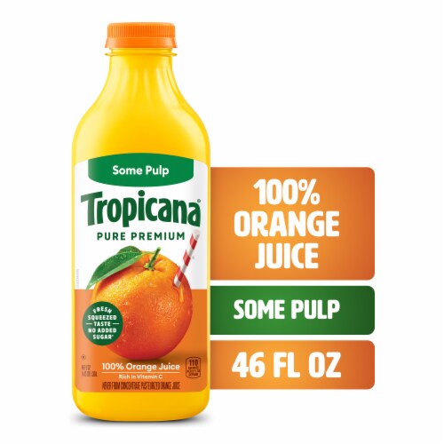 Tropicana Pure Premium Original Some Pulp No Sugar Added 100% Orange Juice
