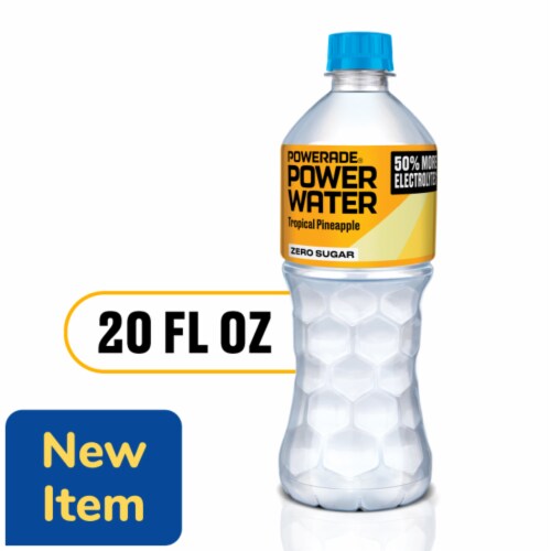 POWERADE® Power Water Zero Sugar Tropical Pineapple Electrolyte Water Bottle