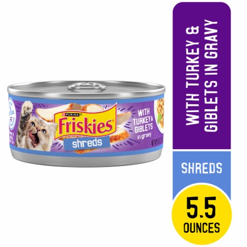 Purina Friskies Shreds Wet Cat Food Turkey & Giblets in Gravy