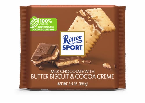 Ritter Sport Milk Chocolate with Butter Biscuit Cookie
