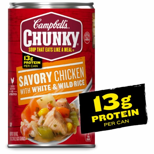 Campbell’s® Chunky Savory Chicken With White & Wild Rice Soup