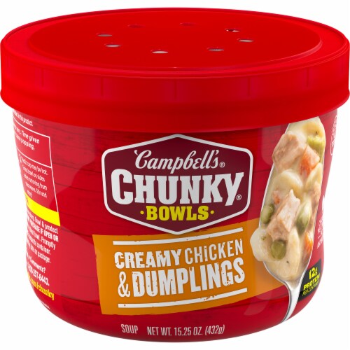 Campbell’s® Chunky® Creamy Chicken & Dumplings Soup Microwavable Bowl