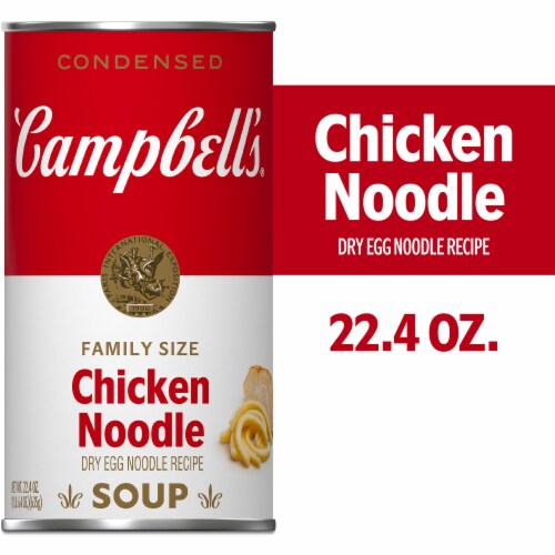 Campbell’s® Condensed Chicken Noodle Soup Dry Egg Noodle Recipe Family Size Can
