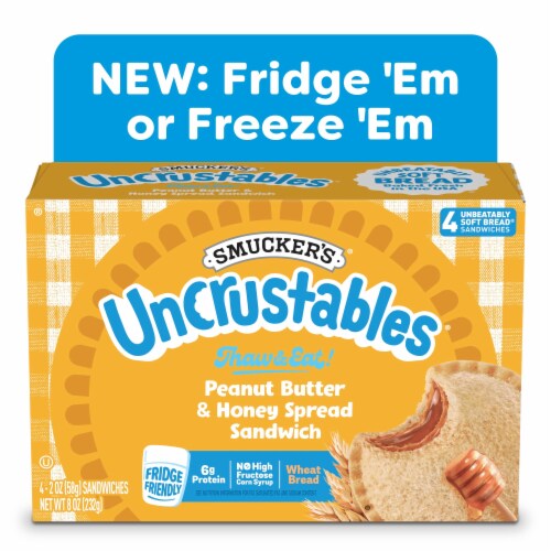 Smucker’s Uncrustables Peanut Butter & Honey Spread Sandwiches