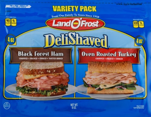 Land O’ Frost® Deli Shaved® Variety Pack Black Forest Ham & Oven Roasted Turkey
