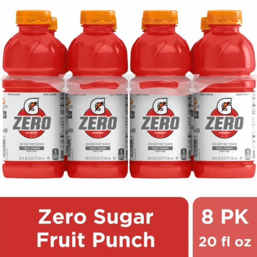 Gatorade Zero Sugar Fruit Punch Sports Drink Multipack Bottles