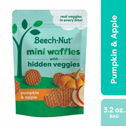 Beech-Nut® Mini Waffles with Hidden Veggies Toddler Snack, Pumpkin & Apple