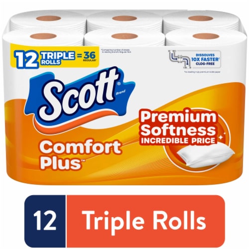 Scott ComfortPlus 1-Ply Toilet Paper Triple Rolls