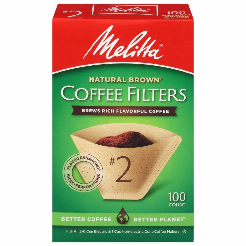 Melitta® #2 Super Premium Paper Cone Coffee Filters – Natural Brown®