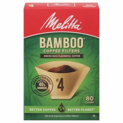 Melitta® #4 Bamboo Cone Coffee Filters