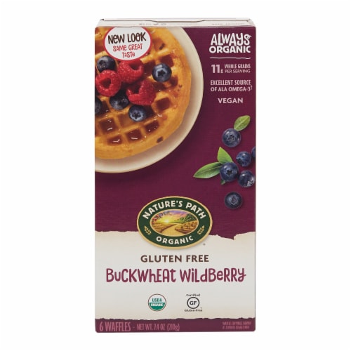 Nature’s Path Organic® Gluten Free Buckwheat Wildberry Frozen Waffles Box