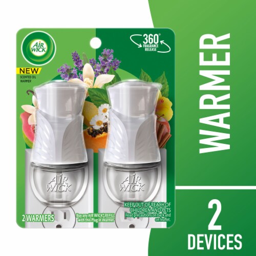 Air Wick Scented Oil Gadget Pack, Plug In Air Freshener, 2 warmers