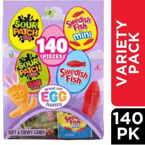 SOUR PATCH KIDS & SWEDISH FISH Easter Candy Variety Pack