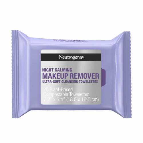 Neutrogena Night Calming Makeup Remover Face Wipes Remove Sweat Sunscreen & Waterproof Makeup