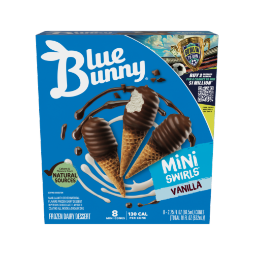 Blue Bunny Mini Swirls Vanilla Frozen Dessert