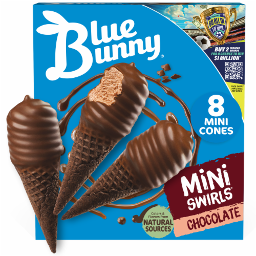 Blue Bunny Mini Swirls Chocolate Frozen Dessert
