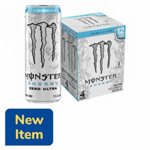 Monster® Zero Sugar Zero Ultra Energy Drink Multipack Cans