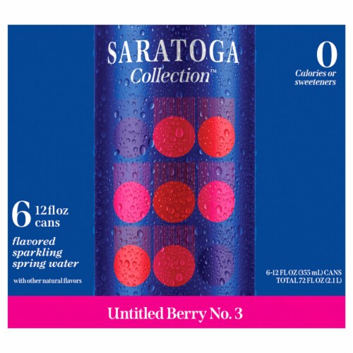 Saratoga Collection™ Untitled Berry Flavor Sparkling Spring Wate Cans
