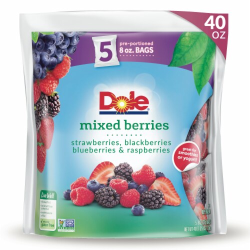DOLE® Mixed Berries Pre-Portioned Frozen Fruit Bags