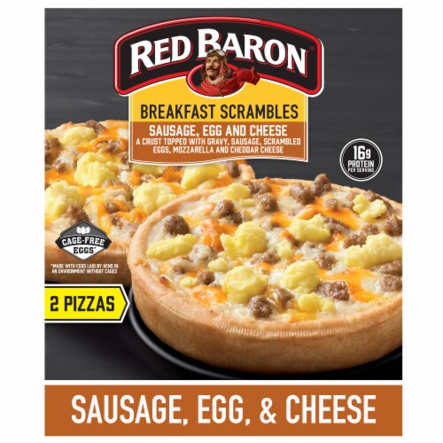 Red Baron Breakfast Scrambles Sausage, Egg & Cheese Frozen Pizza