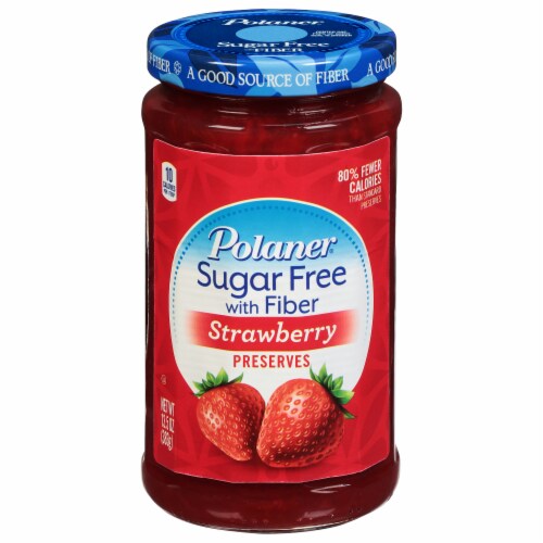 Polaner Sugar-Free with Fiber Strawberry Preserves, Gluten-Free