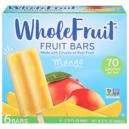 Whole Fruit Mango Fruit Bars 6 – 2.75 fl oz Bars