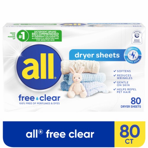 all Free Clear Dryer Sheets