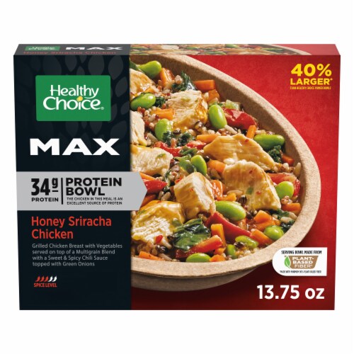 Healthy Choice MAX Protein Bowl Honey Sriracha Chicken, Frozen Meal