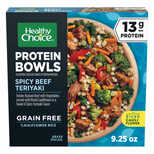 Healthy Choice Protein Bowls Spicy Beef Teriyaki, High-Protein Frozen Meal