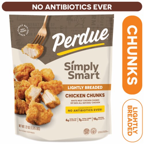Perdue® Frozen Fully Cooked Lightly Breaded Chicken Breast Chunks