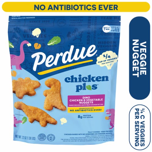 Perdue Chicken Plus Frozen Fully Cooked Panko Breaded Dino Shaped Chicken Breast Nuggets