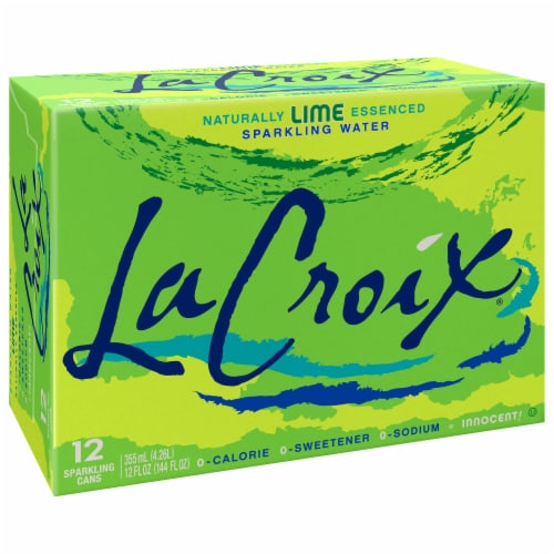 LaCroix Sparkling Water, Lime, 12 Fl Oz, Pack of 12