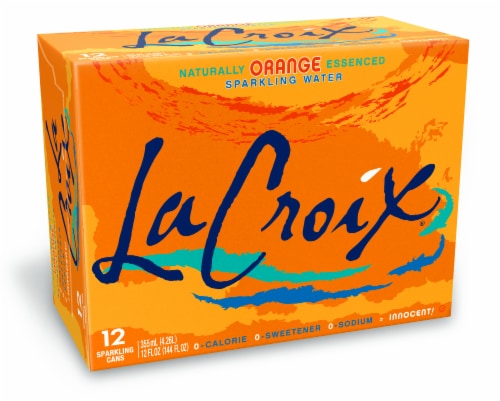 LaCroix Sparkling Water, Orange, 12 Fl Oz, Pack of 12