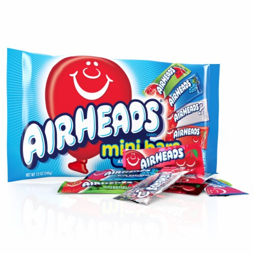 Airheads Mini Candy Bars Taffy Variety Pack 12 oz