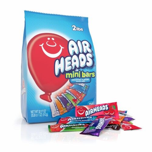 Airheads Mini Candy Bars Taffy Variety Pack 2 lbs