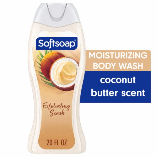 Softsoap Body Wash Exfoliating Scrub Coconut Butter Scent