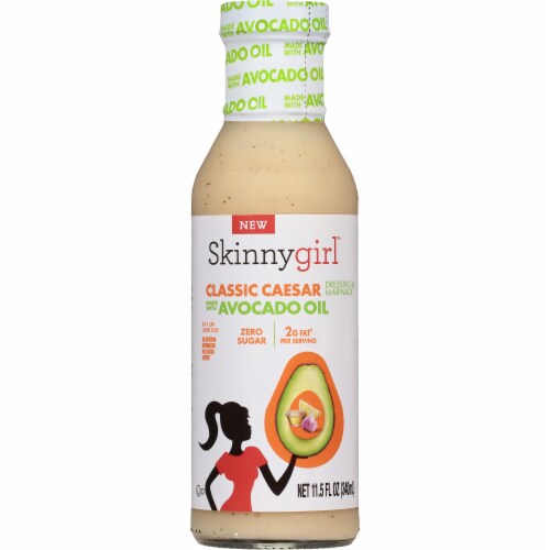 Skinnygirl Avocado Oil Classic Caesar Dressing and Marinade, Gluten Free & Keto Salad Dressing
